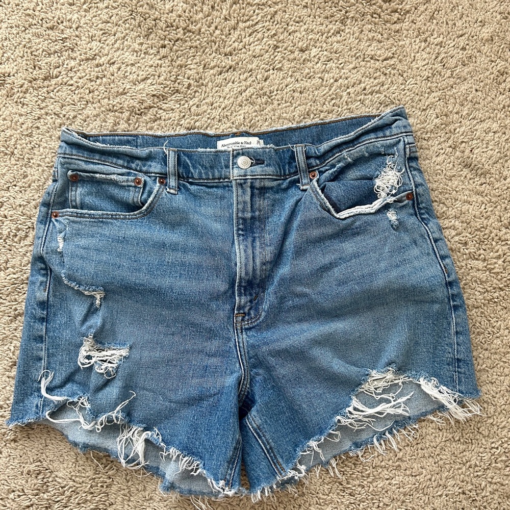 Abercrombie & Fitch Distressed Denim Shorts